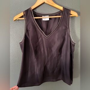 Calvin Klein 100% silk tank - brown women’s 12